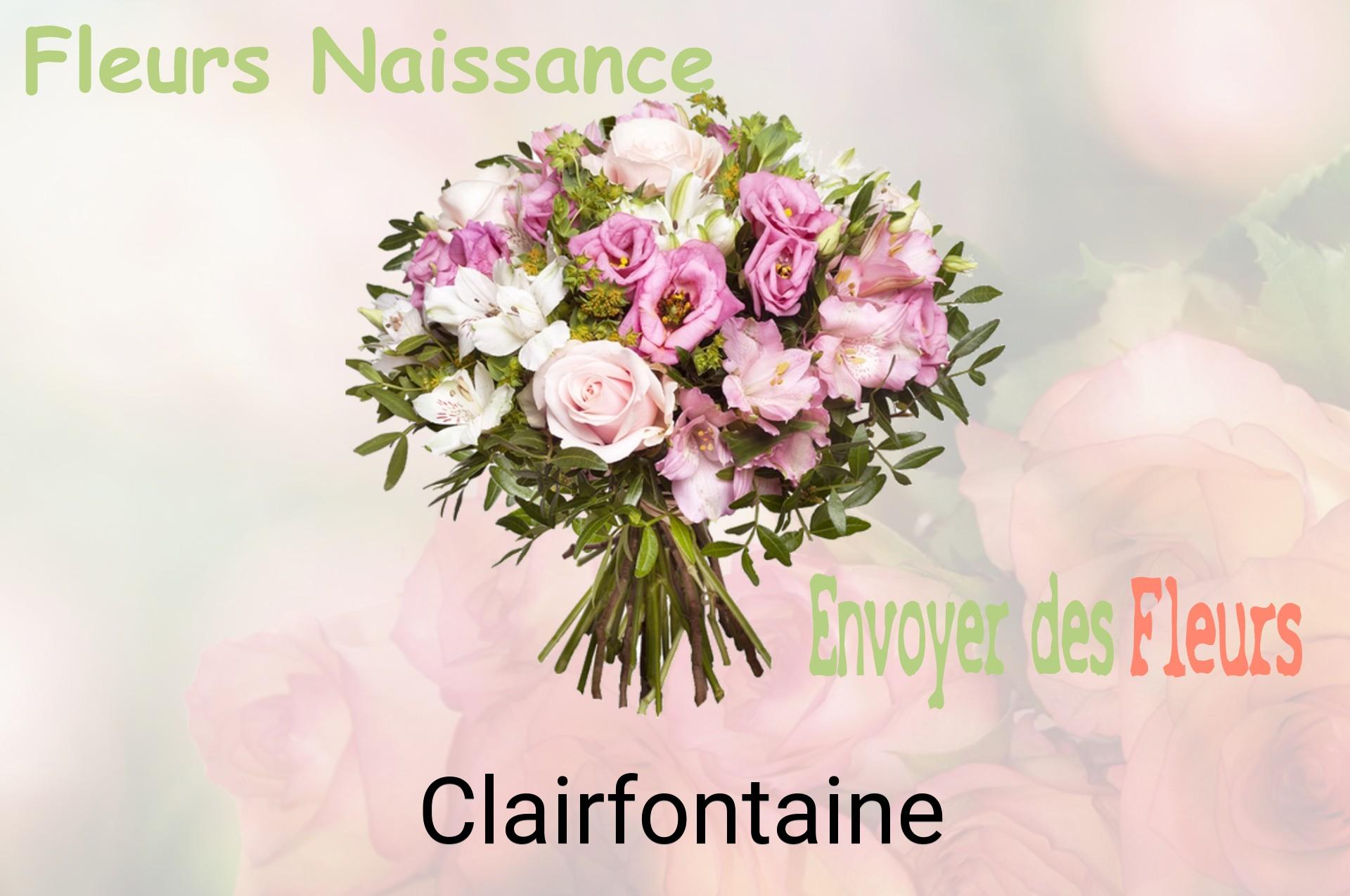 Bouquet de fleurs de naissance livré à Clairfontaine